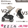 ★出清優惠價★部分顏色預購-2025.11月出貨【UPPAbaby】VISTA V2推車+V3第二座椅:雙人推車(贈新生兒貼身坐墊*1+增高器*1+內含:防蚊帳+擋雨罩) ★出清優惠價★部分顏色預購-2025.11月出貨【UPPAbaby】VISTA V2推車+V3第二座椅:雙人推車(贈新生兒貼身坐墊*1+增高器*1+內含:防蚊帳+擋雨罩)