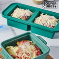 『新品預購-4月中下旬到貨』【Souper Cubes】多功能食品級矽膠保鮮盒2格_霧松綠(500ML/格)_1 『新品預購-4月中下旬到貨』【Souper Cubes】多功能食品級矽膠保鮮盒2格_霧松綠(500ML/格)_1