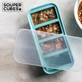 【Souper Cubes】多功能食品級矽膠保鮮盒4格_湖水綠(250ML/格)_1 【Souper Cubes】多功能食品級矽膠保鮮盒4格_湖水綠(250ML/格)_1