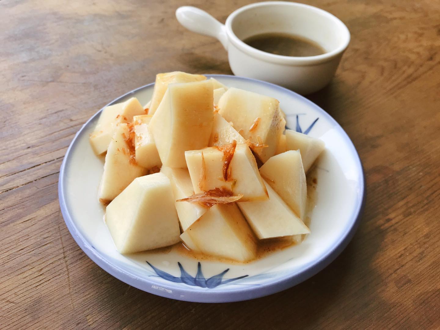 涼拌綠竹筍 油蔥酥 油醋醬