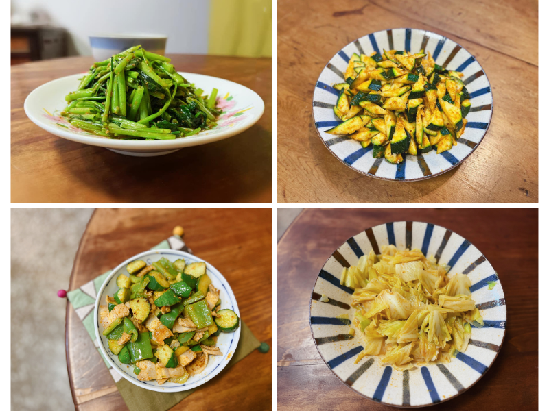 沙茶空心菜 沙茶高麗菜