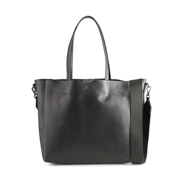 MARKBERG Reese 丹麥手工牛皮個性寬帶托特包 肩揹包 手提包(簡約黑) MARKBERG Reese 丹麥手工牛皮個性寬帶托特包 肩揹包 手提包(簡約黑)