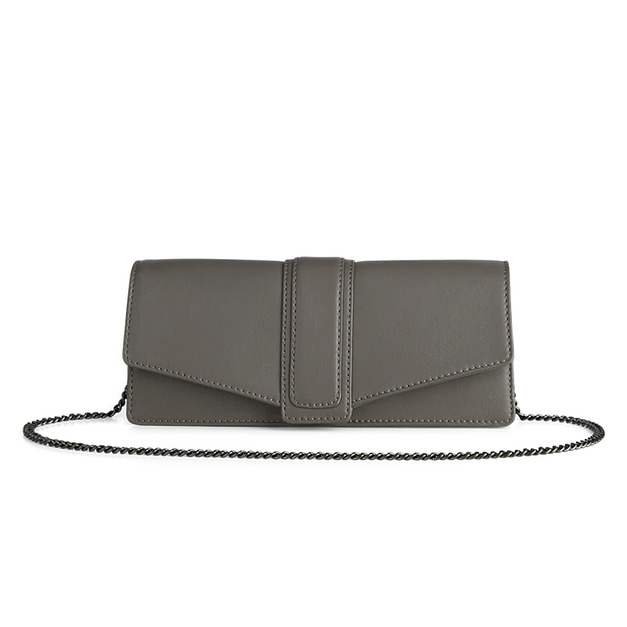 MARKBERG Bex 丹麥手工牛皮時尚貝克斯鍊帶肩揹包 斜背包 側肩包 手拿包 (時尚灰) MARKBERG Bex 丹麥手工牛皮時尚貝克斯鍊帶肩揹包 斜背包 側肩包 手拿包 (時尚灰)