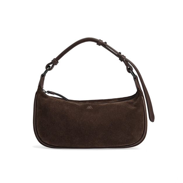 MARKBERG Mini Muse 丹麥手工牛皮個性繆斯兩用小側肩包 肩背包 斜背包 腋下包 手提包 (麂絨深棕) MARKBERG Mini Muse 丹麥手工牛皮個性繆斯兩用小側肩包 肩背包 斜背包 腋下包 手提包 (麂絨深棕)