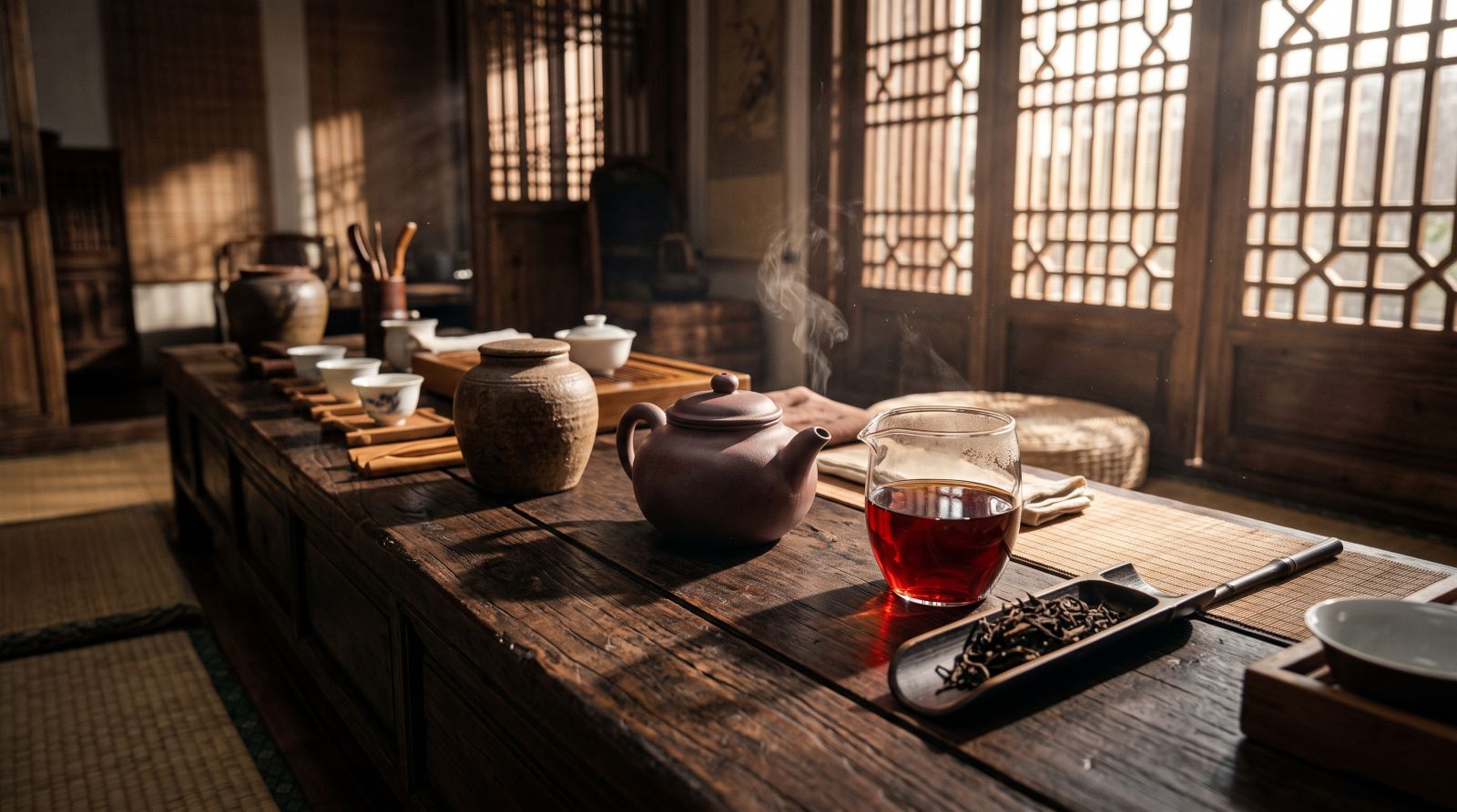 台灣陳年老茶鑑賞指南:歲月封存的自然陳化老茶、紫砂茶壺與琥珀紅艷茶湯