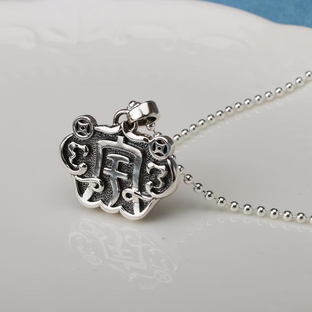 【如意墜 - 宇】銀飾客製訂做 - 手工925純銀項練 【如意墜 - 宇】銀飾客製訂做 - 手工925純銀項練