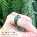 手工925純銀【雪貂戒指 Ferret Animal Wrap Ring】睡夢中的小惡魔 - Pet Memorial Gift_6 手工925純銀【雪貂戒指 Ferret Animal Wrap Ring】睡夢中的小惡魔 - Pet Memorial Gift_6