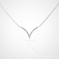 手工925純銀x施華洛世奇【勇敢】V字型項鍊.簡約項鍊_1 手工925純銀x施華洛世奇【勇敢】V字型項鍊.簡約項鍊_1