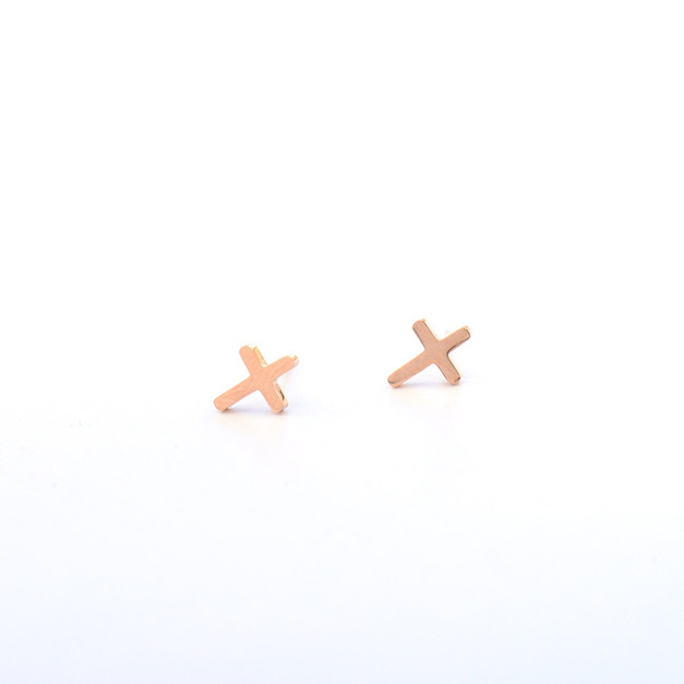 正韓 低過敏 鋼針 鋼飾 十字架 耳針 耳環 微醺。禮物 (可改耳夾) 正韓 低過敏 鋼針 鋼飾 十字架 耳針 耳環 微醺。禮物 (可改耳夾)