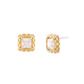NOONOO FINGER GOLDEN BEIGE EARRINGS 鍍K金 鋯石 925銀針 耳環 (現貨) NOONOO FINGER GOLDEN BEIGE EARRINGS 鍍K金 鋯石 925銀針 耳環 (現貨)