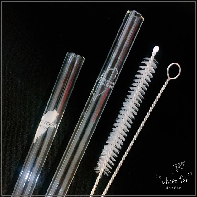 【CheerFor】臺灣玻璃吸管(斜口/2款)