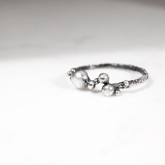 【Chia Jewelry】海洋系列-泡泡銀尾戒