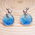 輕盈浪花 優雅知性|【Chia Jewelry】海洋系列-泡泡珐瑯銀耳環A_1 輕盈浪花 優雅知性|【Chia Jewelry】海洋系列-泡泡珐瑯銀耳環A_1