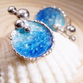 輕盈浪花 優雅知性|【Chia Jewelry】海洋系列-泡泡珐瑯銀耳環A_4 輕盈浪花 優雅知性|【Chia Jewelry】海洋系列-泡泡珐瑯銀耳環A_4