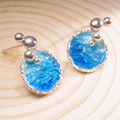 輕盈浪花 優雅知性|【Chia Jewelry】海洋系列-泡泡珐瑯銀耳環A_2 輕盈浪花 優雅知性|【Chia Jewelry】海洋系列-泡泡珐瑯銀耳環A_2