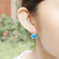 輕盈浪花 優雅知性|【Chia Jewelry】海洋系列-泡泡珐瑯銀耳環A 輕盈浪花 優雅知性|【Chia Jewelry】海洋系列-泡泡珐瑯銀耳環A