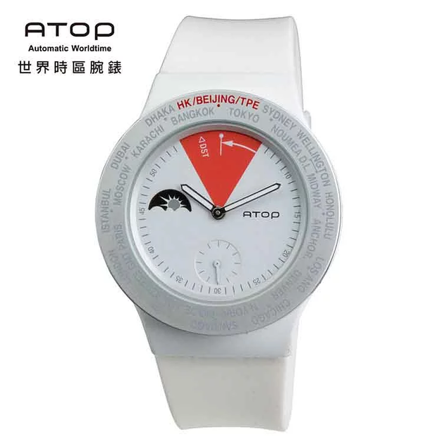 E. 白紅錶面/白錶帶