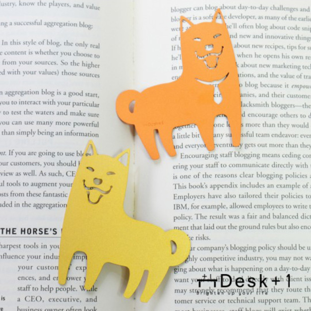 【Desk+1】柴犬金屬書籤