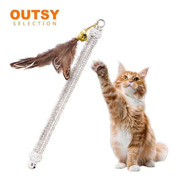 華麗風隨身水鑽伸縮逗貓棒 華麗風隨身水鑽伸縮逗貓棒