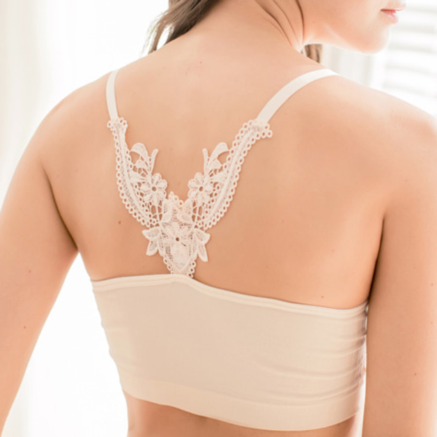 貝兒薇內衣 無鋼圈細肩帶蕾絲 無痕休閒運動內衣(4件組) 貝兒薇內衣 無鋼圈細肩帶蕾絲 無痕休閒運動內衣(4件組)