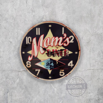 塗鴉掛鐘 B款 - Vintage仿舊工業 造型鐵鐘 塗鴉掛鐘 B款 - Vintage仿舊工業 造型鐵鐘