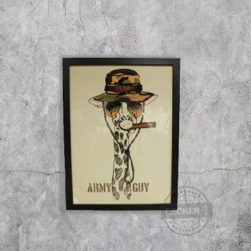 鹿頭三兄弟掛畫 C款 -復古動物掛畫 紳士創意 酒吧壁畫 清新掛飾 鹿頭三兄弟掛畫 C款 -復古動物掛畫 紳士創意 酒吧壁畫 清新掛飾