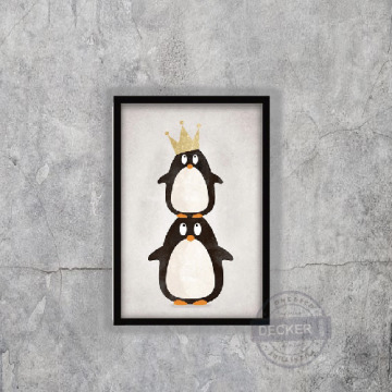 趣味清新掛畫 冰雪世界 M款 - 北歐風格空間 可愛動物家飾 趣味清新掛畫 冰雪世界 M款 - 北歐風格空間 可愛動物家飾