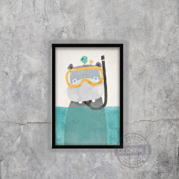 趣味清新掛畫 冰雪世界 K款 - 北歐風格空間 可愛動物家飾 趣味清新掛畫 冰雪世界 K款 - 北歐風格空間 可愛動物家飾