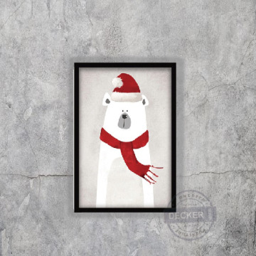 趣味清新掛畫 冰雪世界 A款 - 北歐風格空間 可愛動物家飾 趣味清新掛畫 冰雪世界 A款 - 北歐風格空間 可愛動物家飾