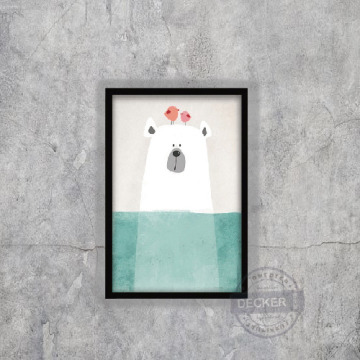 趣味清新掛畫 冰雪世界 I款 - 北歐風格空間 可愛動物家飾 趣味清新掛畫 冰雪世界 I款 - 北歐風格空間 可愛動物家飾