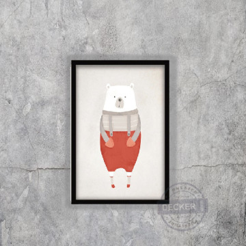 趣味清新掛畫 冰雪世界 D款 - 北歐風格空間 可愛動物家飾 趣味清新掛畫 冰雪世界 D款 - 北歐風格空間 可愛動物家飾