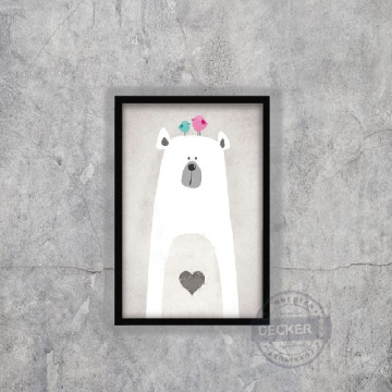 趣味清新掛畫 冰雪世界 F款 - 北歐風格空間 可愛動物家飾 趣味清新掛畫 冰雪世界 F款 - 北歐風格空間 可愛動物家飾