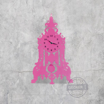 聖誕樹鐵鐘 (桃紅) - 北歐風家飾 鐘擺鐵鐘 歐式家居 聖誕樹鐵鐘 (桃紅) - 北歐風家飾 鐘擺鐵鐘 歐式家居