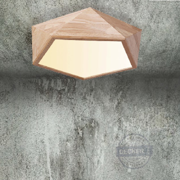 原木風格空間 LED燈飾 木質幾何吸頂燈 原木風格空間 LED燈飾 木質幾何吸頂燈