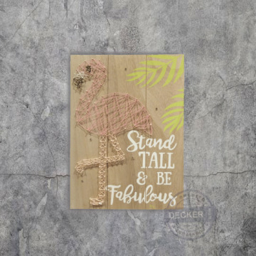 LED木板畫 紅鶴 - 北歐設計家飾 立體掛畫    LED木板畫 紅鶴 - 北歐設計家飾 立體掛畫