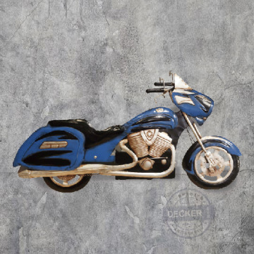 藍哈雷鐵件掛飾 - 工業風家飾 3D立體鐵件 設計造型牆面掛飾 藍哈雷鐵件掛飾 - 工業風家飾 3D立體鐵件 設計造型牆面掛飾