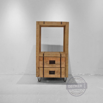 千柱收納矮櫃 - 印度工業風家具 Loft設計家具 鋼刷芒果木 千柱收納矮櫃 - 印度工業風家具 Loft設計家具 鋼刷芒果木