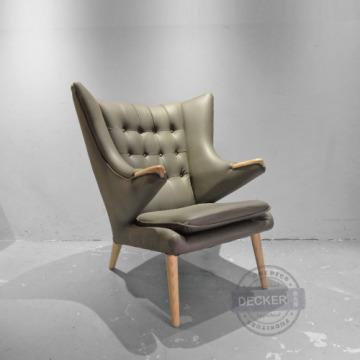 熊椅 (灰皮) - Nordic北歐風家具 經典設計 皮革單人沙發 熊椅 (灰皮) - Nordic北歐風家具 經典設計 皮革單人沙發