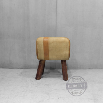 馬鞍矮凳 (土黃) - Loft工業風家具 老式復古 英倫古典 馬鞍矮凳 (土黃) - Loft工業風家具 老式復古 英倫古典
