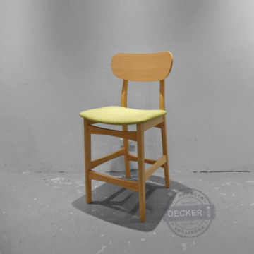 日式中島吧椅 (原木綠布) 60cm -簡約設計 溫暖實木 麻布軟墊 日式中島吧椅 (原木綠布) 60cm -簡約設計 溫暖實木 麻布軟墊