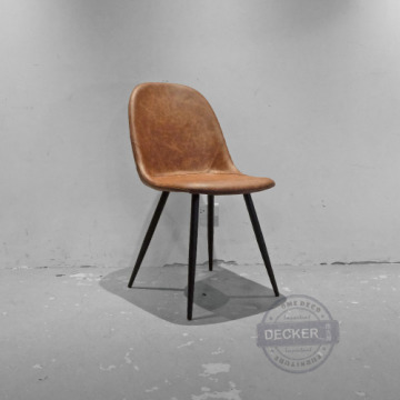 貝倫餐椅 (咖啡) - 簡約線條設計 輕工業風格 質感皮革 貝倫餐椅 (咖啡) - 簡約線條設計 輕工業風格 質感皮革