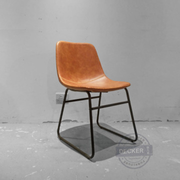 手套餐椅 (淺咖) - 工業設計家具 縫線皮革軟墊 Retro Style 手套餐椅 (淺咖) - 工業設計家具 縫線皮革軟墊 Retro Style