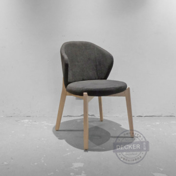 波力餐椅 (黑麻) - 北歐風家具 舒適軟Q麻布 木頭書房椅 波力餐椅 (黑麻) - 北歐風家具 舒適軟Q麻布 木頭書房椅