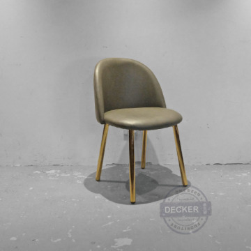 派特餐椅 (灰金) - 奢華金設計 電鍍金屬 歐式浪漫 派特餐椅 (灰金) - 奢華金設計 電鍍金屬 歐式浪漫