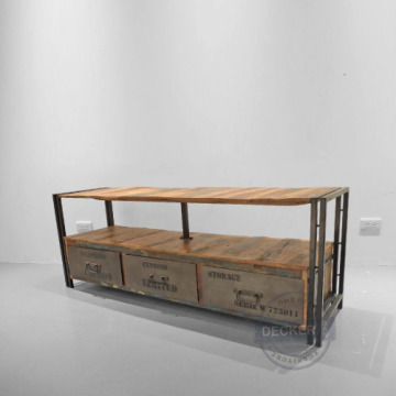 沃特三抽電視櫃 150cm -海洋回收木工業風 創意彩繪邊櫃 沃特三抽電視櫃 150cm -海洋回收木工業風 創意彩繪邊櫃