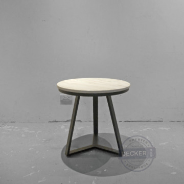 理塔邊几 (黑) - 大理石家具 設計小茶几 磨砂鐵腳 理塔邊几 (黑) - 大理石家具 設計小茶几 磨砂鐵腳