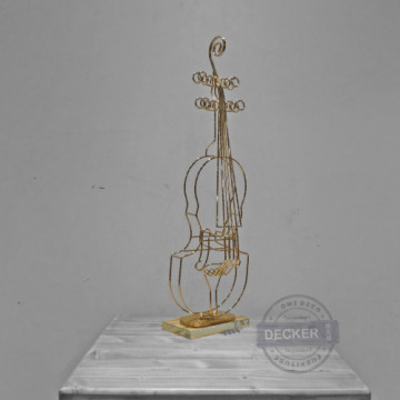簍空金色小提琴 - 古典藝術家飾 奢華風格 簍空金色小提琴 - 古典藝術家飾 奢華風格