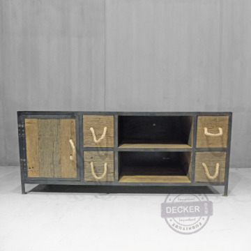 粗麻維茲電視櫃 - Loft老件工業風格 復古火車老枕木 粗麻維茲電視櫃 - Loft老件工業風格 復古火車老枕木