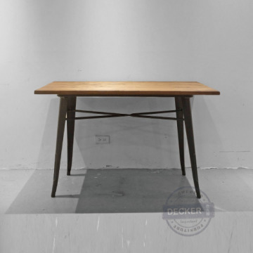 Tolix實木長桌 120cm - Vintage法式復古工業風家具 經典工業風餐桌 Tolix實木長桌 120cm - Vintage法式復古工業風家具 經典工業風餐桌