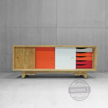 那維亞電視櫃 抽屜款 150cm (紅) - 北歐工業風格 印度工業 實木櫥櫃 那維亞電視櫃 抽屜款 150cm (紅) - 北歐工業風格 印度工業 實木櫥櫃